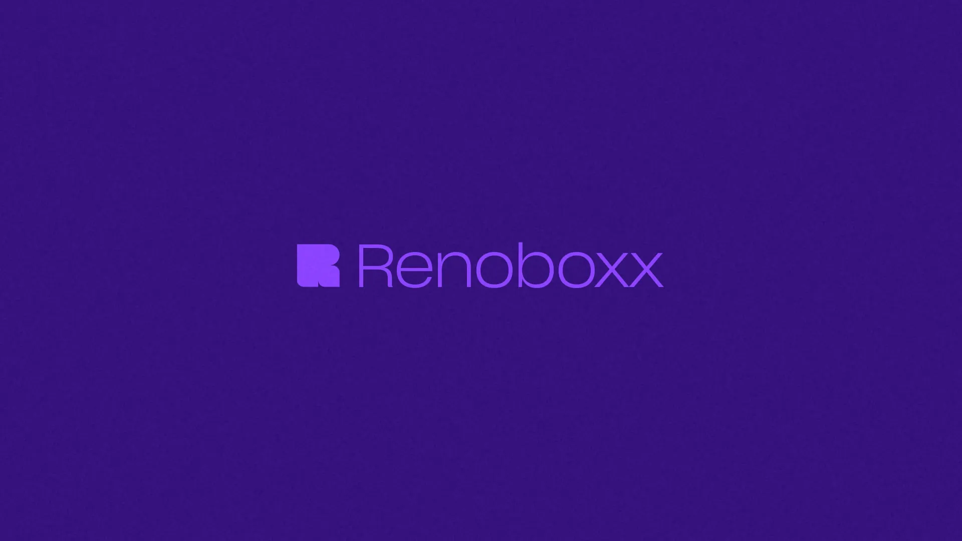 Renoboxx logo on deep purple