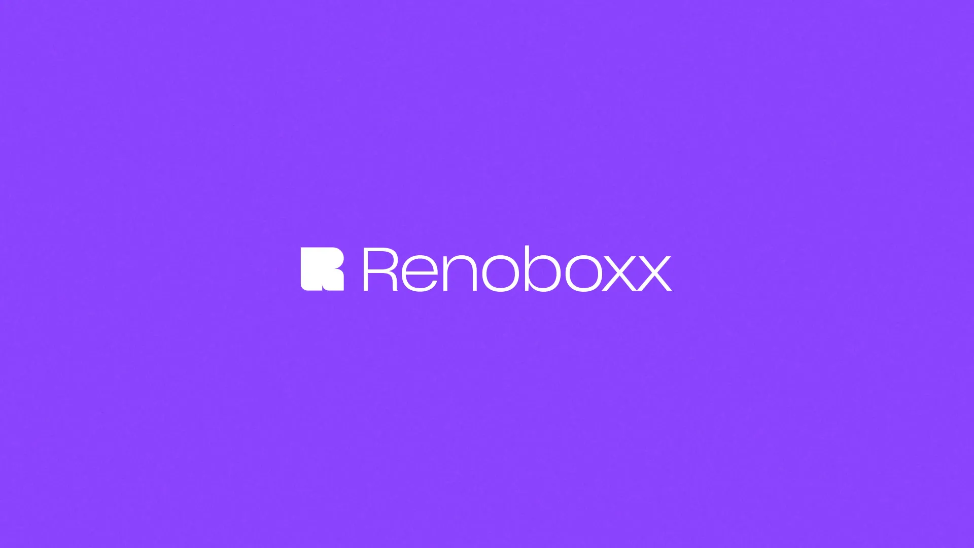 Renoboxx logo on purple